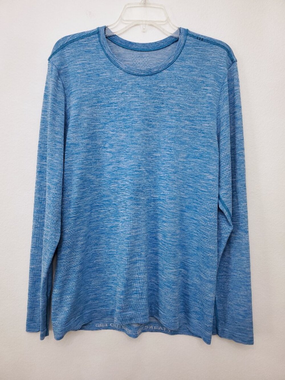 Lululemon Metal Vent Tech Long Sleeve Men's Blue Athletic Gym Fitness Shirt L/XL